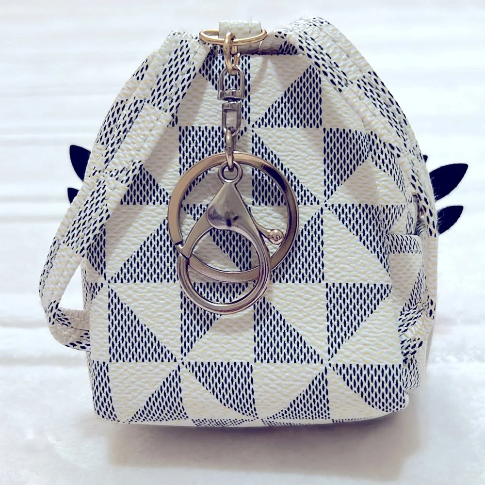 White Owl Mini Backpack Bag Charm / Keychain / Lipstick Holder